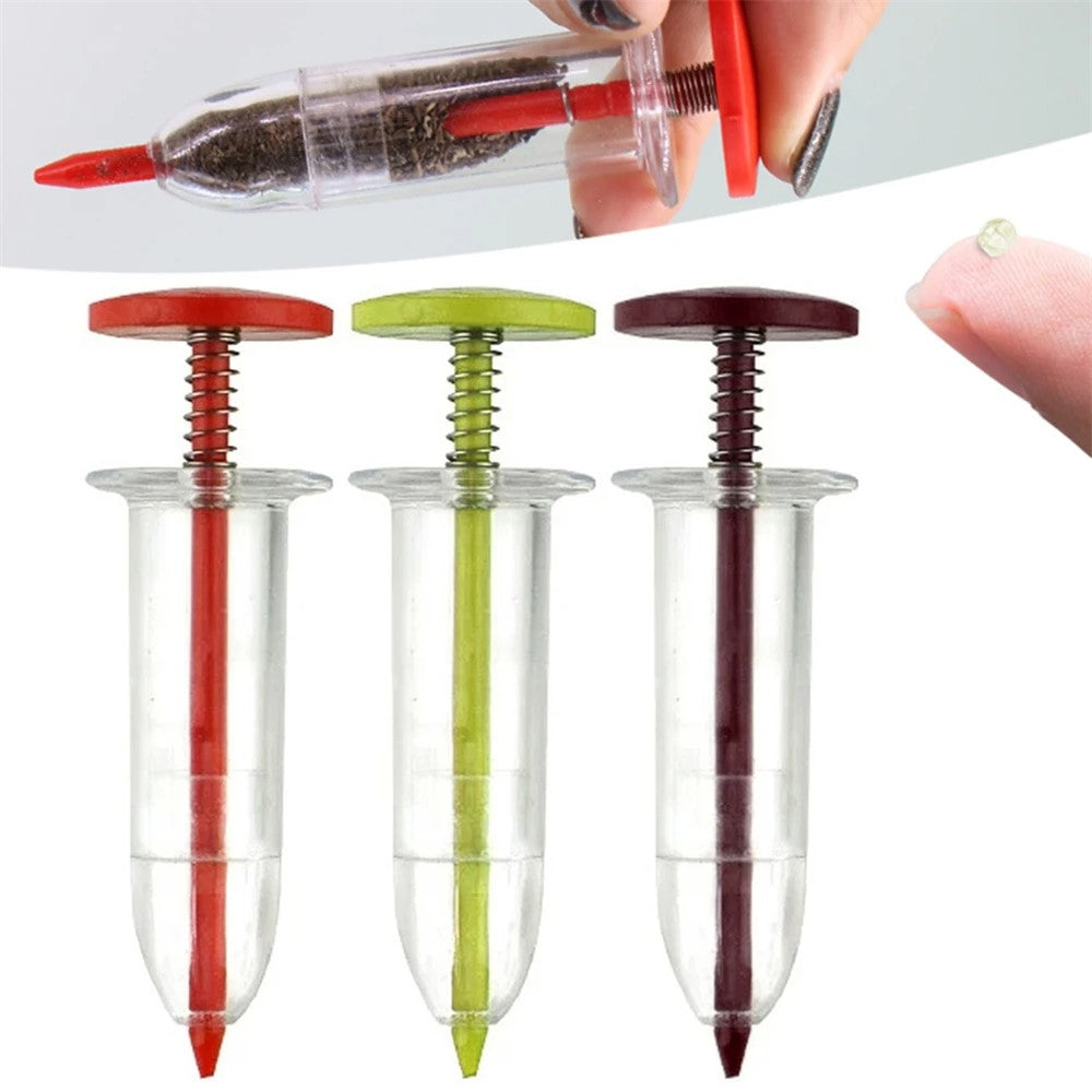 Seeds Dispenser Handheld Seed Planter Sowing Seeder Mini Hand Spreader, 10x3x3cm