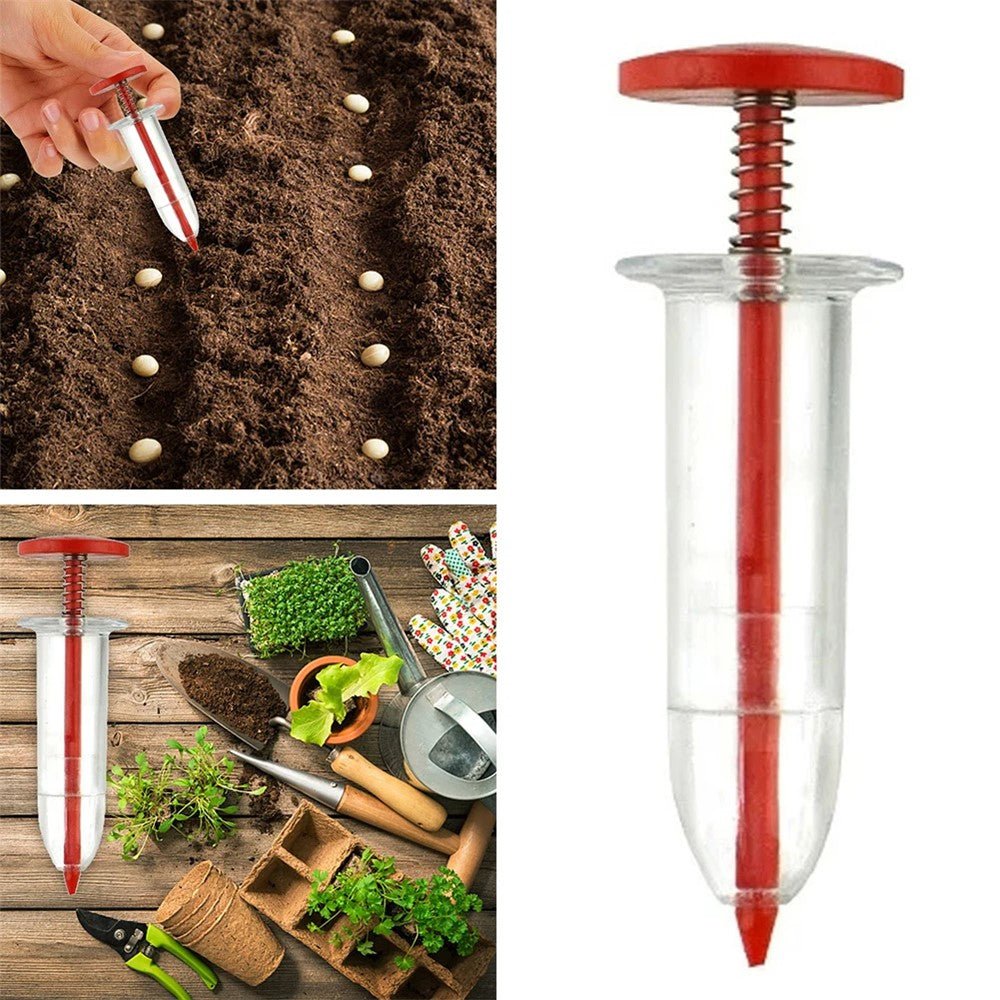 Seeds Dispenser Handheld Seed Planter Sowing Seeder Mini Hand Spreader, 10x3x3cm