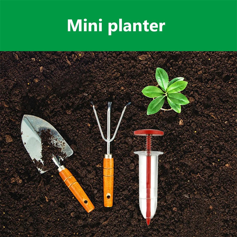 Seeds Dispenser Handheld Seed Planter Sowing Seeder Mini Hand Spreader, 10x3x3cm