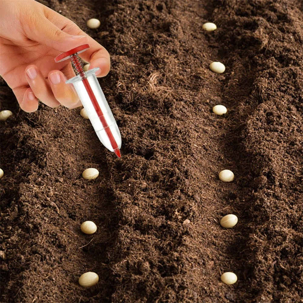 Seeds Dispenser Handheld Seed Planter Sowing Seeder Mini Hand Spreader, 10x3x3cm