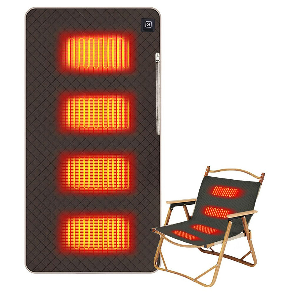 45x90cm Heated Seat Cushion 3 Temperature Settings USB Powered Portable Warming Pad