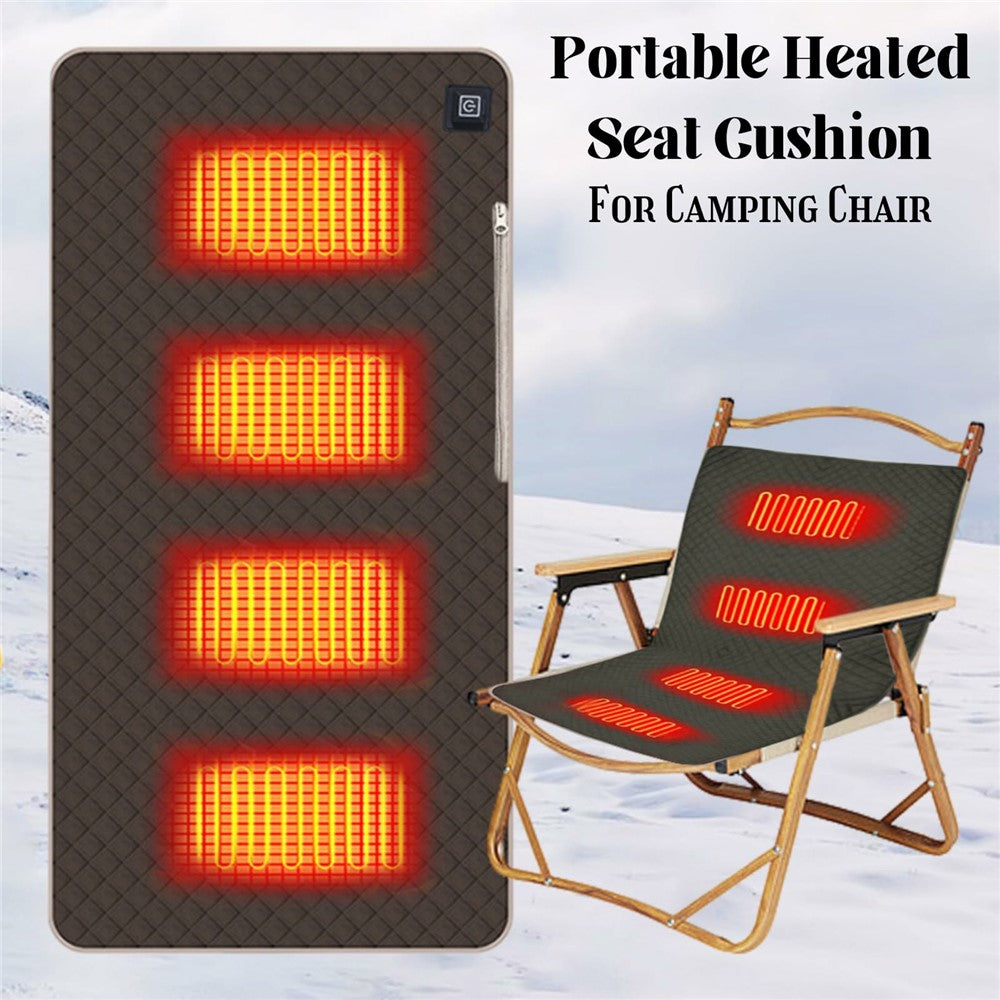 45x90cm Heated Seat Cushion 3 Temperature Settings USB Powered Portable Warming Pad
