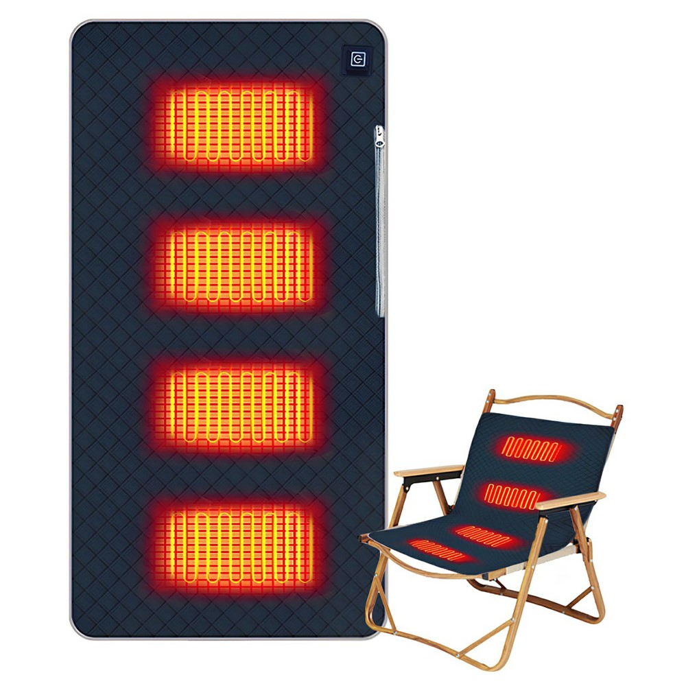 45x90cm Heated Seat Cushion 3 Temperature Settings USB Powered Portable Warming Pad