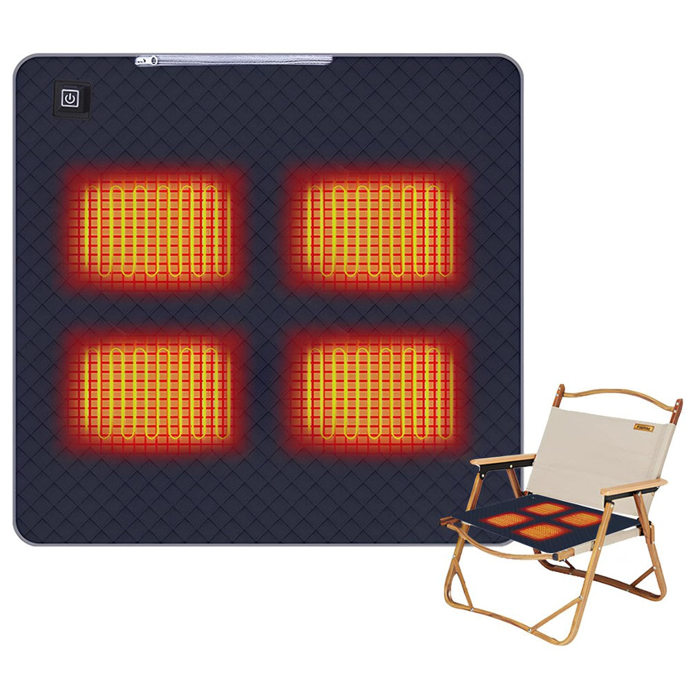 45x45cm Heated Seat Cushion 3 Temperature Settings USB Powered Portable Warming Pad