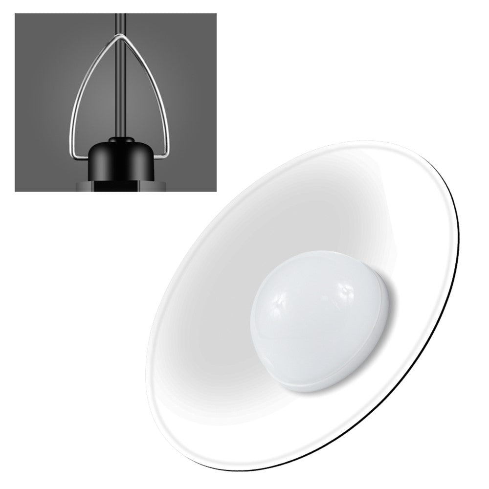 Outdoor Waterproof Solar Powered Ceiling Porch Hanging 4-Head Light Bulb with Extension Cord