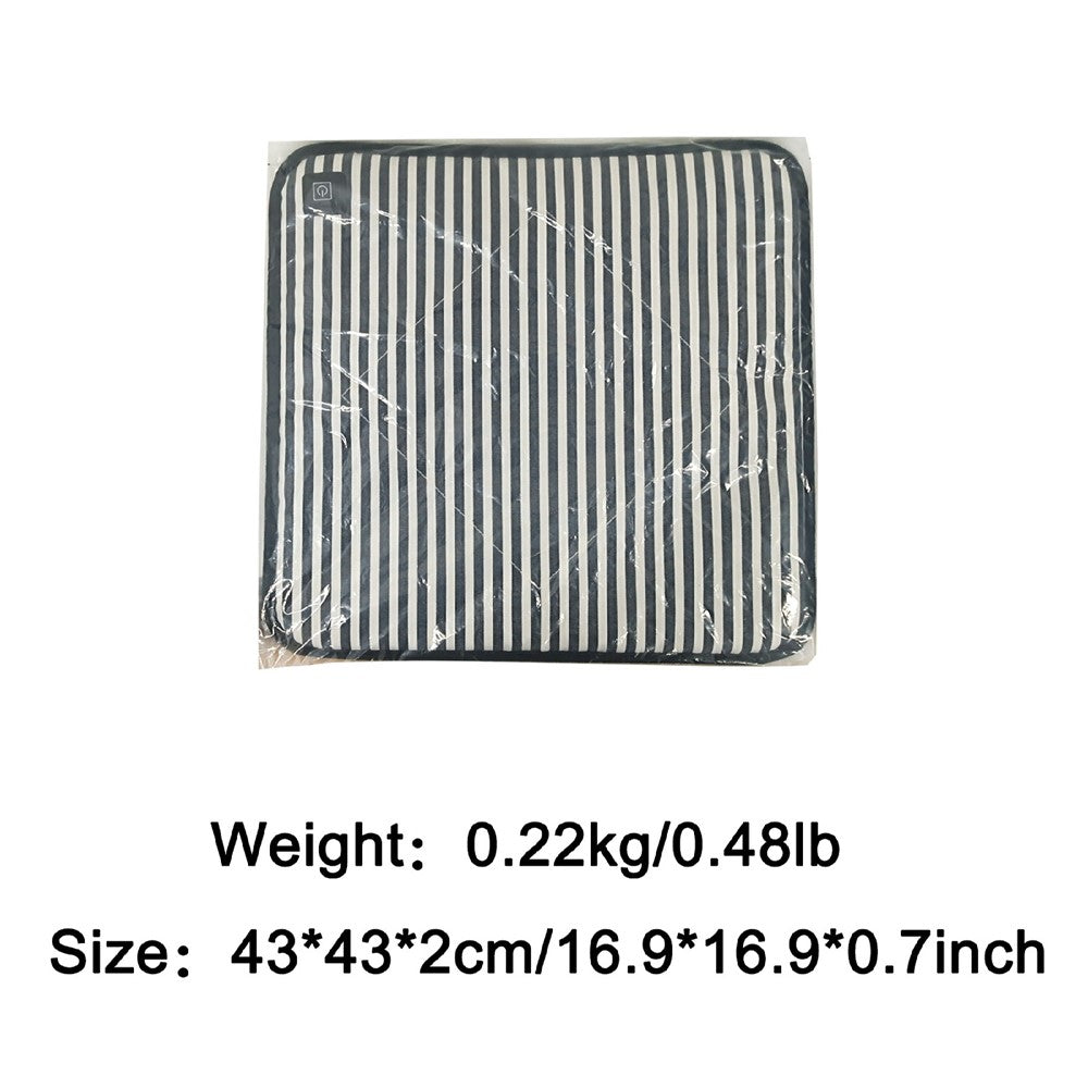 43x43cm Portable Heated Seat Cushion 3 Temperature Modes Magic Tape Pocket Foldable Warming Pad for Camping Car Office