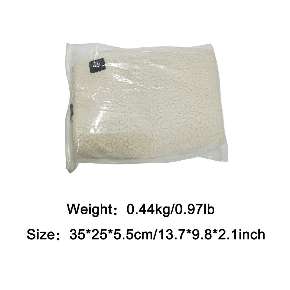 135x48cm Portable Heated Seat Cushion 3-Level Temperature Control Fleece Heating Pad for Sofa Camping Fishing