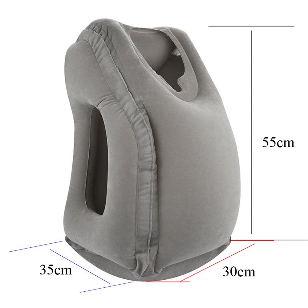 Inflatable Travel Sleeping Bag Portable Cushion Neck Pillow for Men Women Outdoor Airplane Flight Train Sleeping Easy
