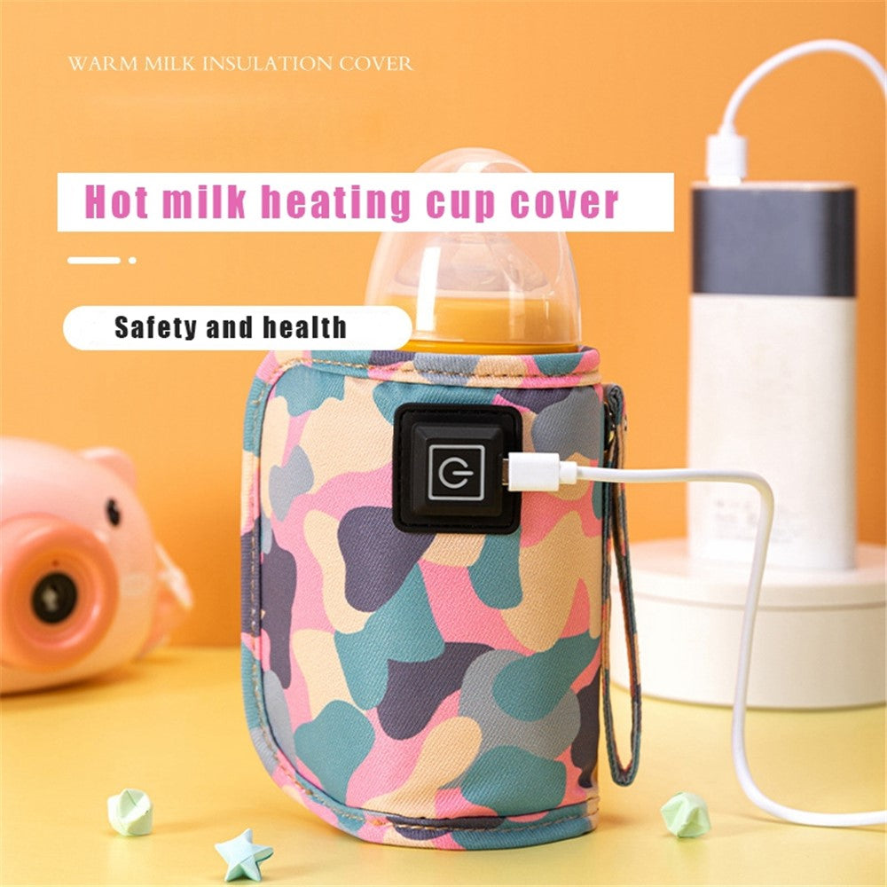 USB Baby Bottle Electric Warmer Insulation Cover Heating Bag Portable Insulation Bag Coffee Heater, Warm Milk Warmer Pouch for Outdoor