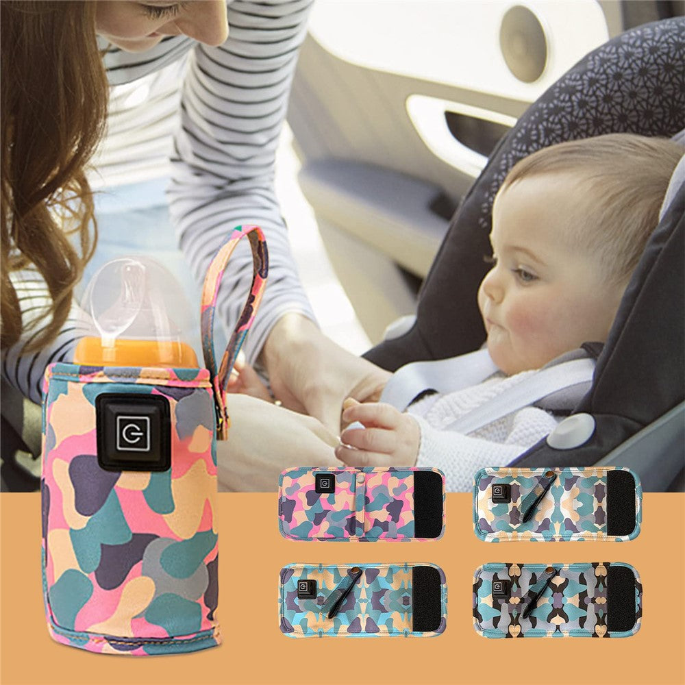 USB Baby Bottle Electric Warmer Insulation Cover Heating Bag Portable Insulation Bag Coffee Heater, Warm Milk Warmer Pouch for Outdoor