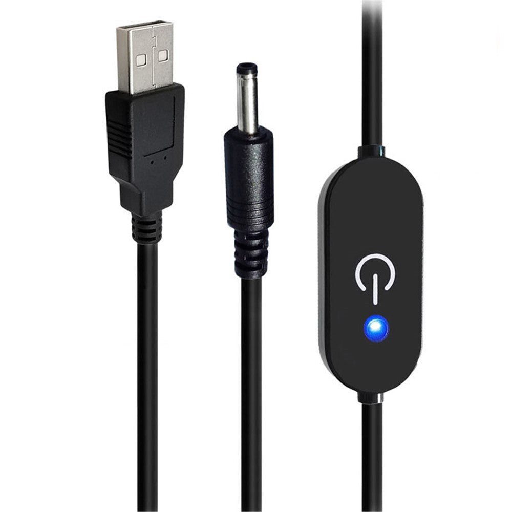 JUNSUNMAY DC 3.5*1.35mm to USB Touch Dimming LED Inline Switch Controller for Single Color, Length 100cm