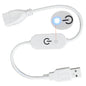 JUNSUNMAY USB Male to Female LED Touch Inline Dimmer Switch Controller for Single Color, Length 30cm