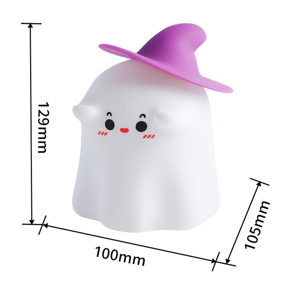 A020 Cartoon Ghostess Magician Silicone Night Light Decompression Bedside Sleeping Night Lamp