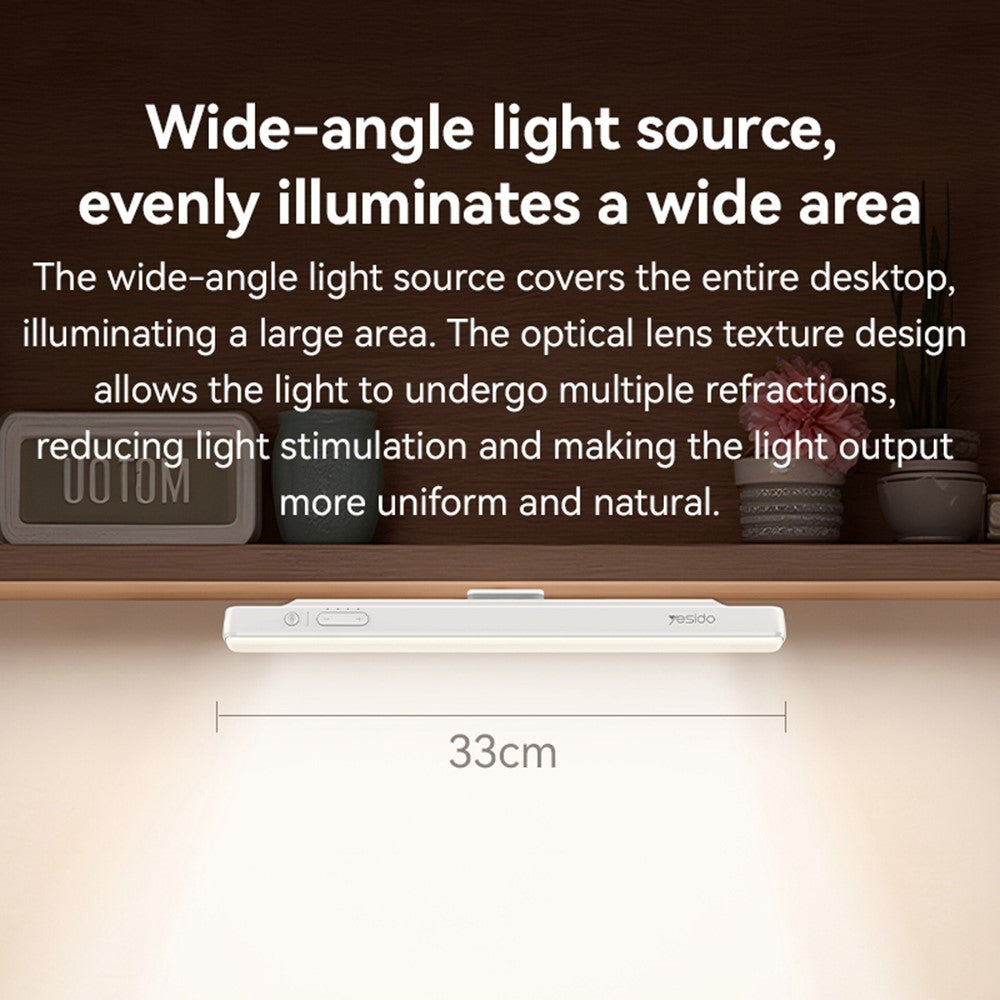 YESIDO DH11 Reading Lamp Home Office Bedside Wireless Rechargeable LED Book Light