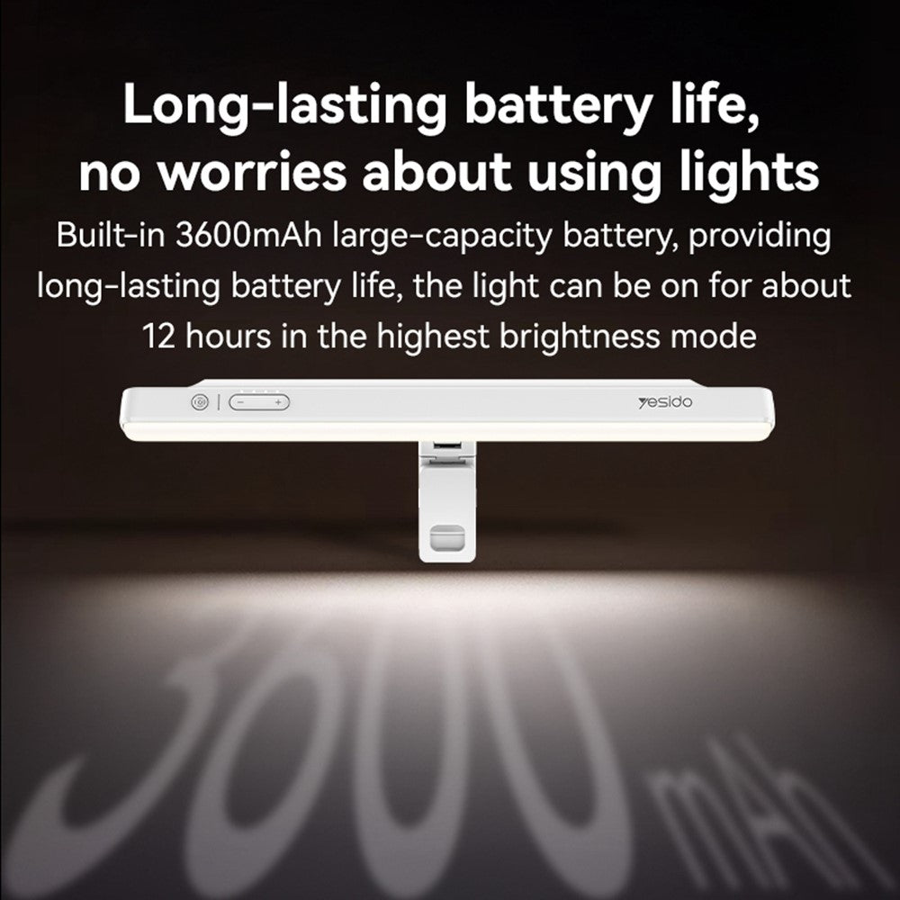 YESIDO DH11 Reading Lamp Home Office Bedside Wireless Rechargeable LED Book Light