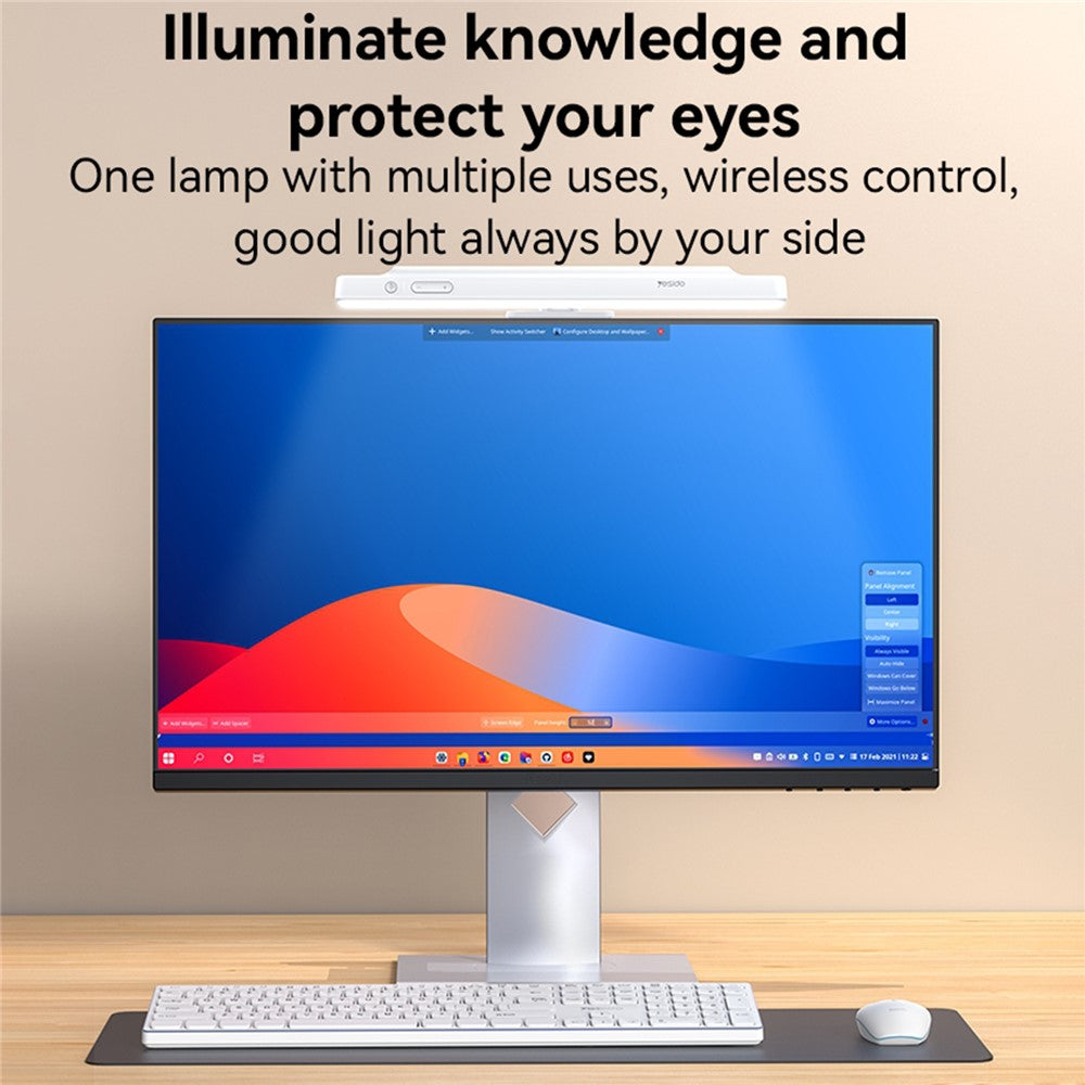 YESIDO DH11 Reading Lamp Home Office Bedside Wireless Rechargeable LED Book Light