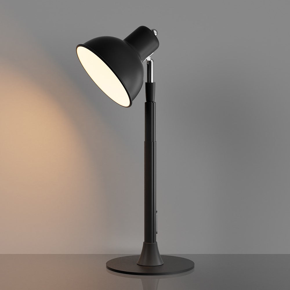 EFL001-U USB Powered Extendable Eye Protection Desk Light 3 Color Temperatures Dimmable Floor Lamp, Black