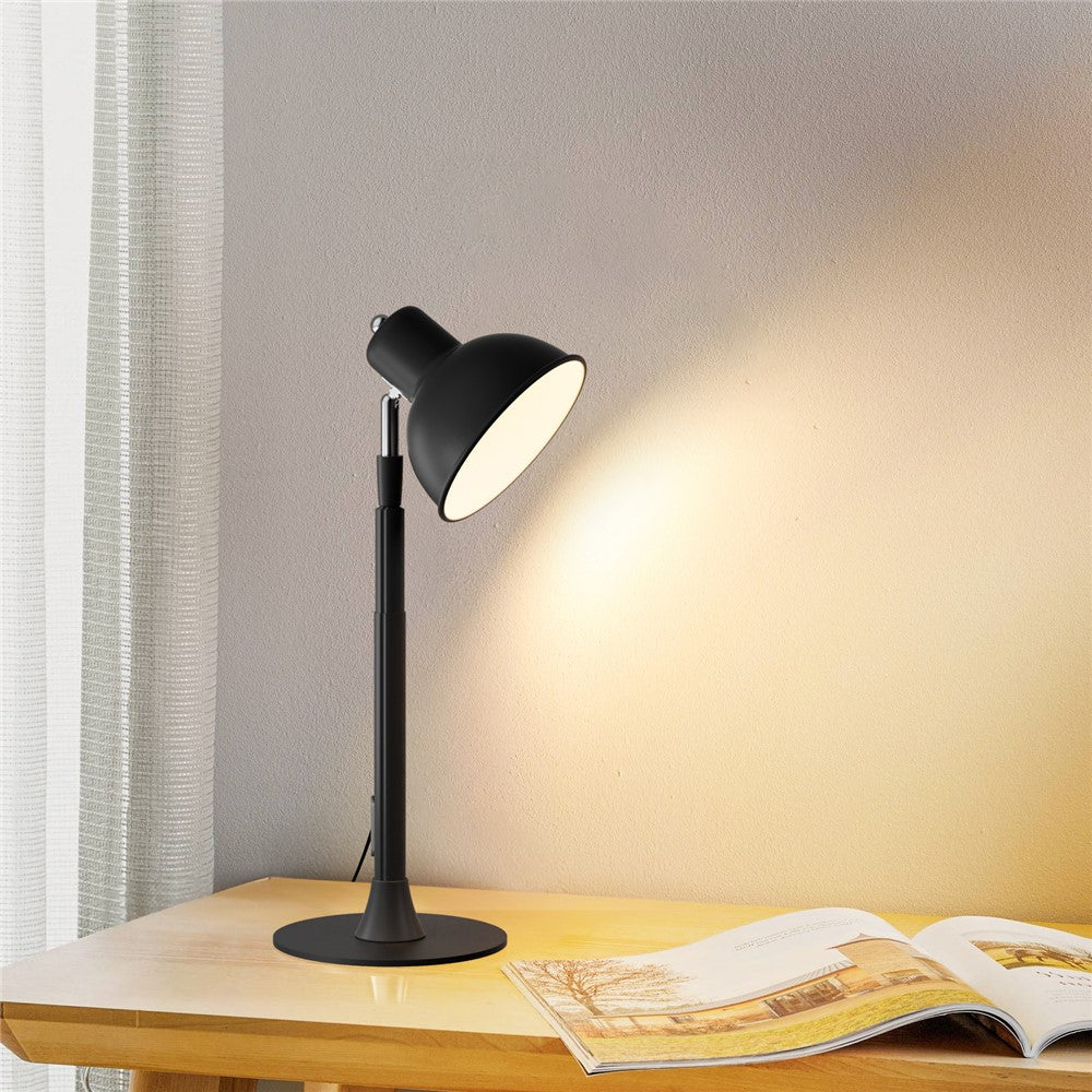 EFL001-U USB Powered Extendable Eye Protection Desk Light 3 Color Temperatures Dimmable Floor Lamp, Black