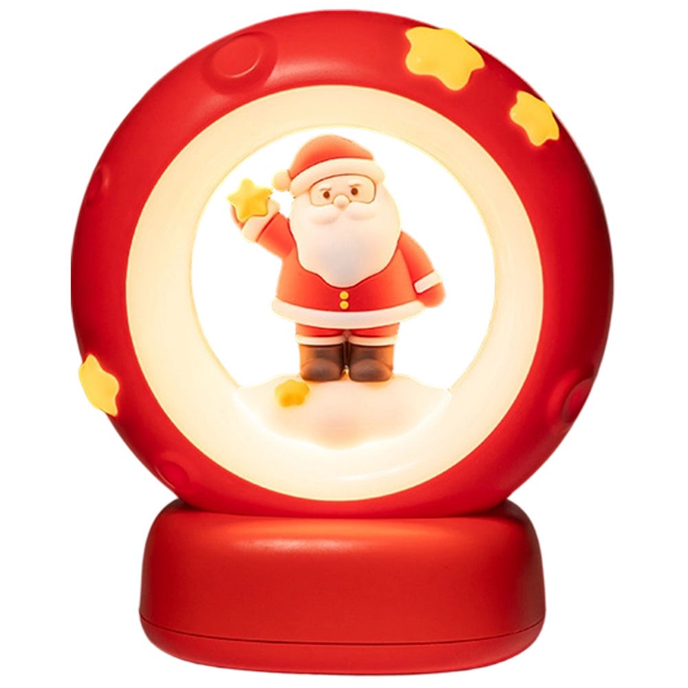 Stars Design Christmas Night Light Adjustable Brightness Touch Control Bedside Lamp Nursery Decor