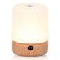 F3 Wood Grain RGB Timing Night Light Touch Control Desktop LED Ambient Lamp for Bedroom Living Room