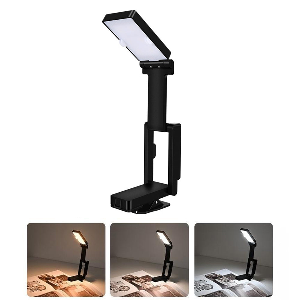 MZ-L3401 Rechargeable LED Clip Reading Light Foldable Mini Desk Lamp Eye Protection Study Light