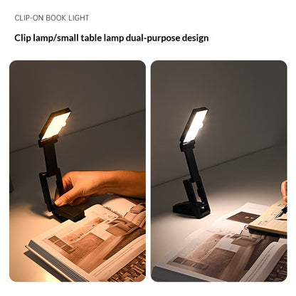 MZ-L3401 Rechargeable LED Clip Reading Light Foldable Mini Desk Lamp Eye Protection Study Light