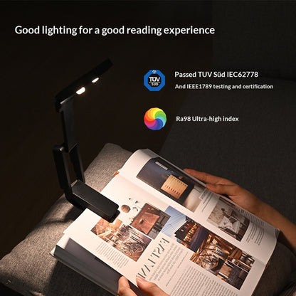 MZ-L3401 Rechargeable LED Clip Reading Light Foldable Mini Desk Lamp Eye Protection Study Light