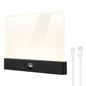 YSJ-019 Clear Acrylic Panel Flat Book Light Eye Care 3 Color Temperatures Stepless Dimming LED Bedside Lamp with Timer