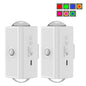 YSJ-010A 2Pcs Smart Motion Sensor Night Light RGB Gradient Ambient Lighting Magnetic Wall Light for Corridor Stairs
