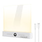 YSJ-019 Plus 2 in 1 Eye Care Clear Acrylic Flat LED Book Light Stepless Dimming Night Lamp with 3 Color Temperatures and Timer