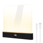 YSJ-019 Plus 2 in 1 Eye Care Clear Acrylic Flat LED Book Light Stepless Dimming Night Lamp with 3 Color Temperatures and Timer