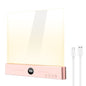 YSJ-019 Plus 2 in 1 Eye Care Clear Acrylic Flat LED Book Light Stepless Dimming Night Lamp with 3 Color Temperatures and Timer