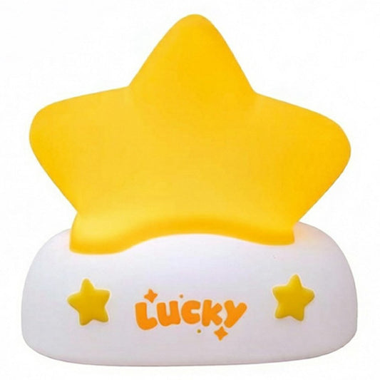 XP-007A Colorful RGB Lucky Star Night Light Silicone 3-Brightness Pat Control Night Lamp Creative Birthday Gift for Kids Baby