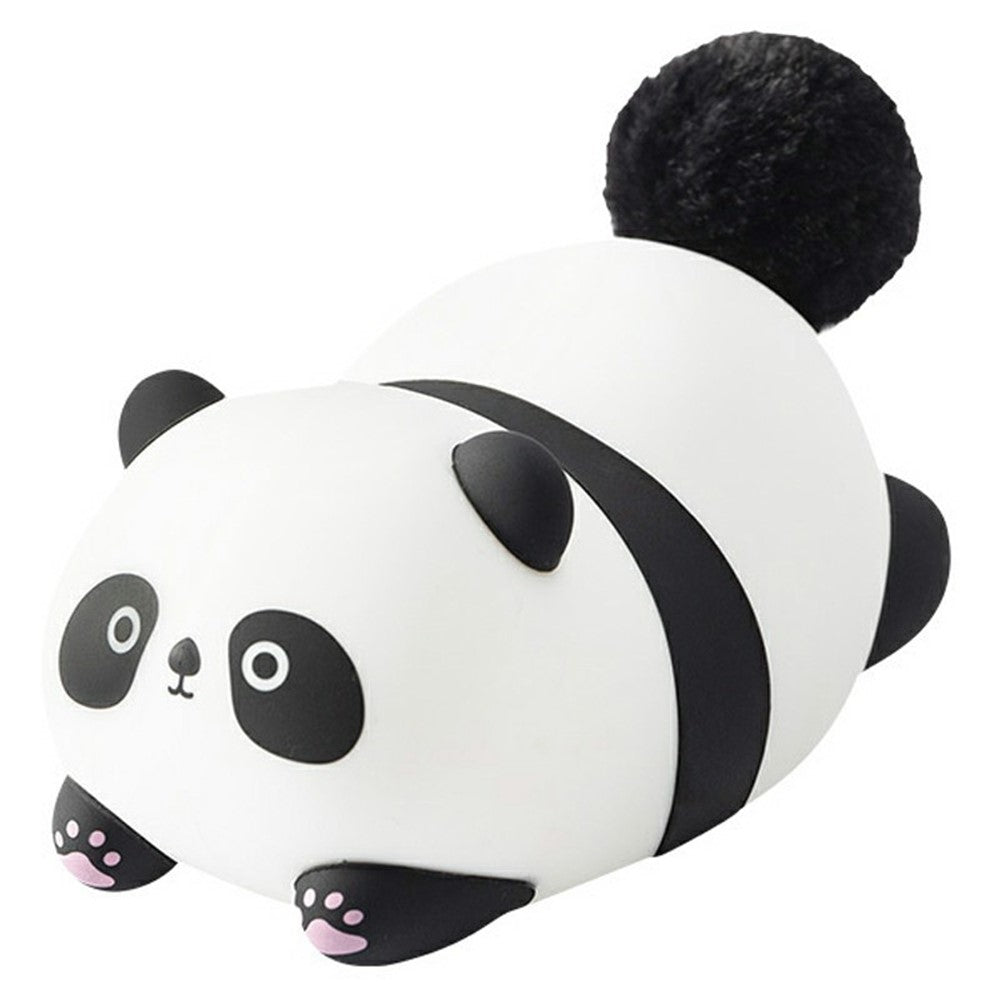 PP-D04 Fluffy Panda-Shaped Night Light 1200mAh Tap Control 30-Minute Timer Soft Light Night Lamp for Bedroom