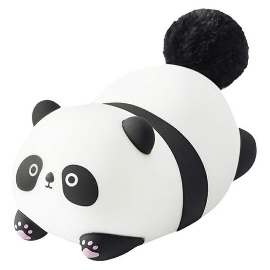 PP-D04 Fluffy Panda-Shaped Night Light 1200mAh Tap Control 30-Minute Timer Soft Light Night Lamp for Bedroom