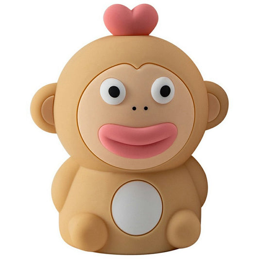 PP-D09 Colorful RGB Remote Control Cute Cartoon Monkey-Shaped Pat Lamp 1200mAh Type-C Charging Night Light for Bedroom