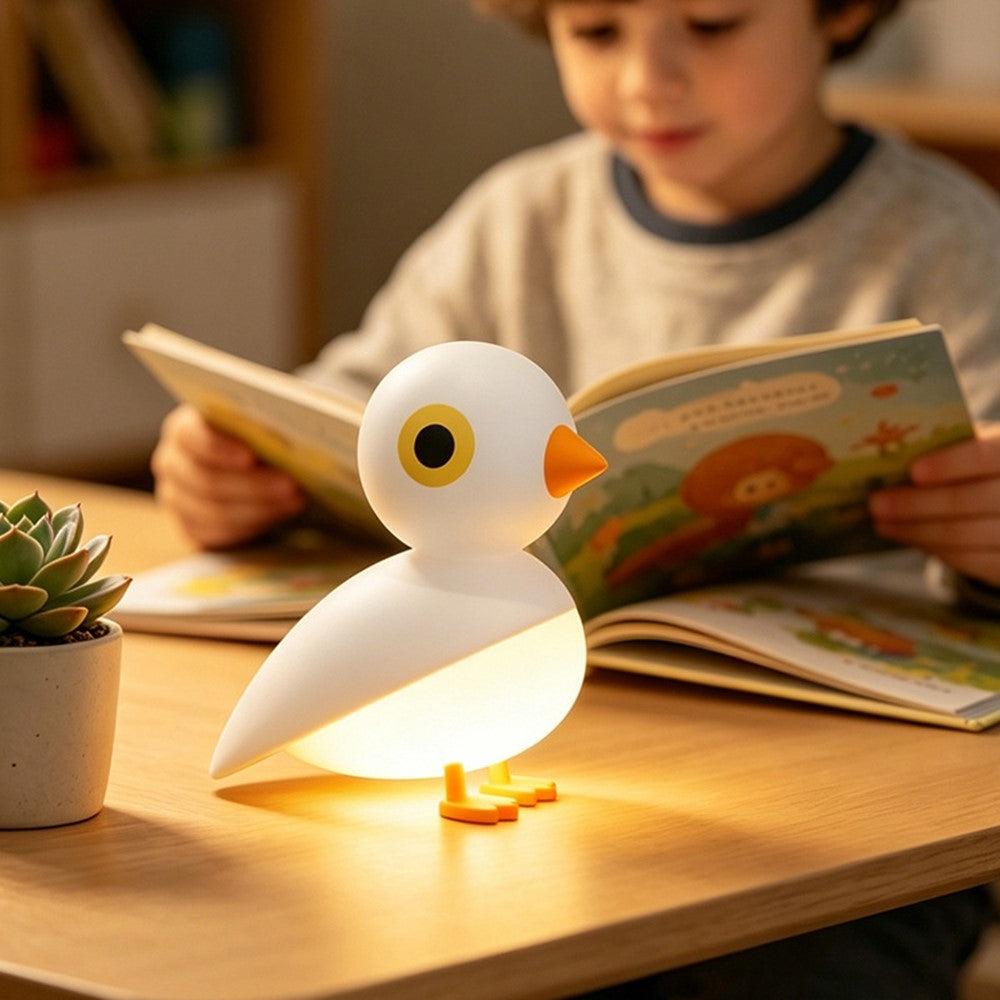 L2601 Cartoon Lucky Bird Shape Smart Radar Motion Sensor Night Light 800mAh Battery Rechargeable LED Decorative Lamp for Bedroom