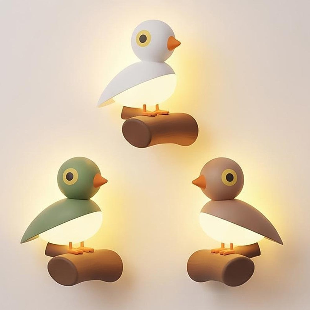 L2601 Cartoon Lucky Bird Shape Smart Radar Motion Sensor Night Light 800mAh Battery Rechargeable LED Decorative Lamp for Bedroom