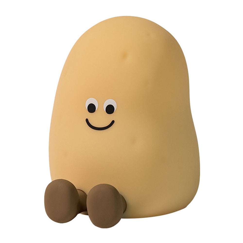 JXJA090 7-Color Lighting Potato-Shaped Sleep Lamp Touch Control 1200mAh Rechargeable LED Night Light for Bedroom