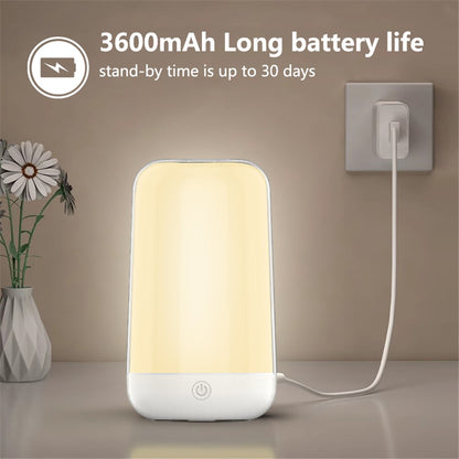 Smart Touch Bedside Lamp Bluetooth-compatible Dimmable Color Night Light Outdoor Music Table Lamp