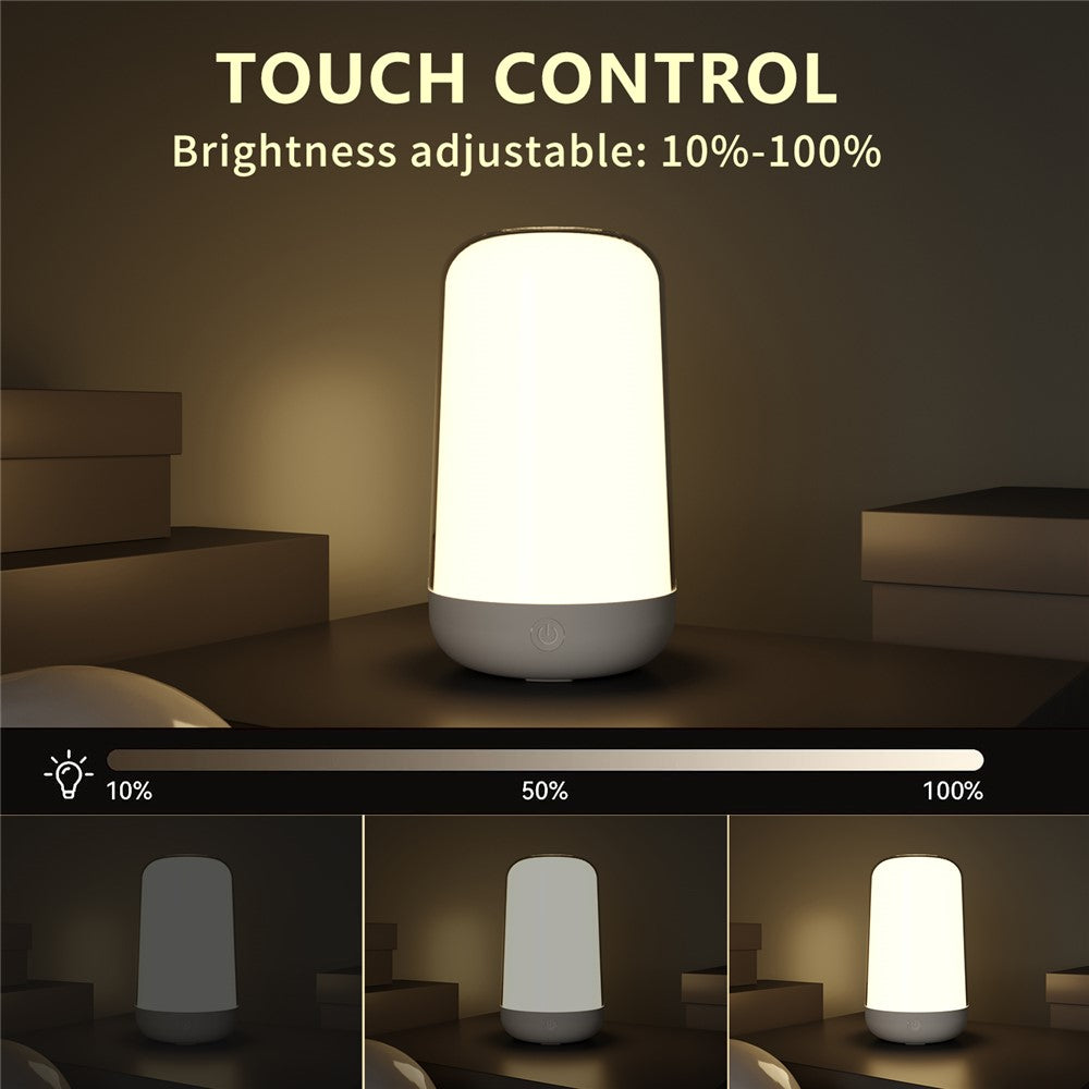 Smart Touch Bedside Lamp Bluetooth-compatible Dimmable Color Night Light Outdoor Music Table Lamp