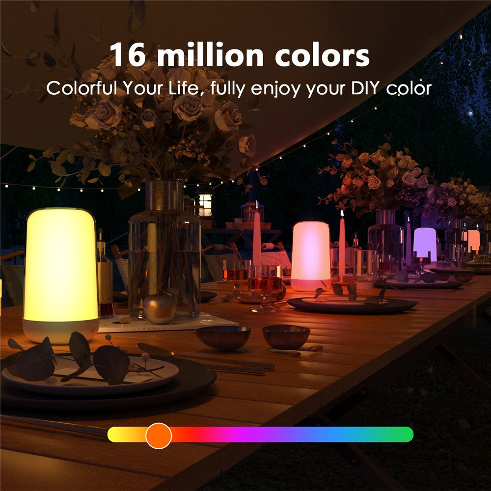 Smart Touch Bedside Lamp Bluetooth-compatible Dimmable Color Night Light Outdoor Music Table Lamp