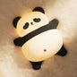 A008 Cute Panda Soft Silicone Night Lamp Rechargeable Bedside LED Tap Light (CE, ROHS, FCC, CPC Certified)