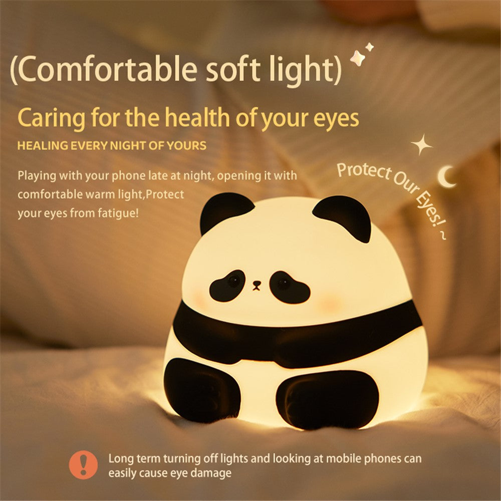 Cute Panda Shape Nursery Light Bedside Lamp Timing Silicone Touch Light (CE / RoHS / FCC / CPC)