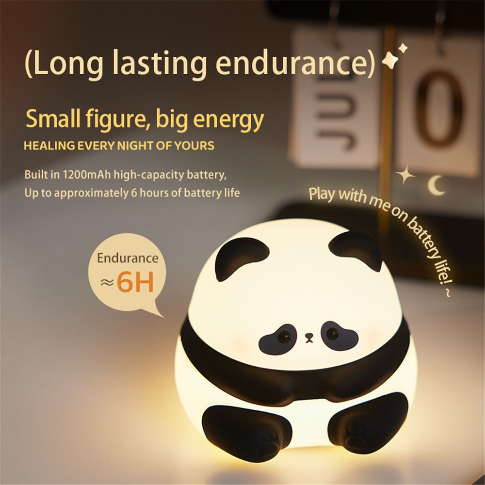 Cute Panda Shape Nursery Light Bedside Lamp Timing Silicone Touch Light (CE / RoHS / FCC / CPC)