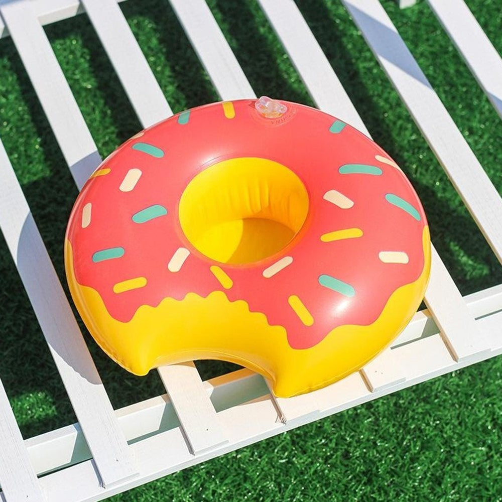 Inflatable Cup Holder Pool Float Watermelon Pineapple Donut Swan Fruit Pool Party Drink Holder