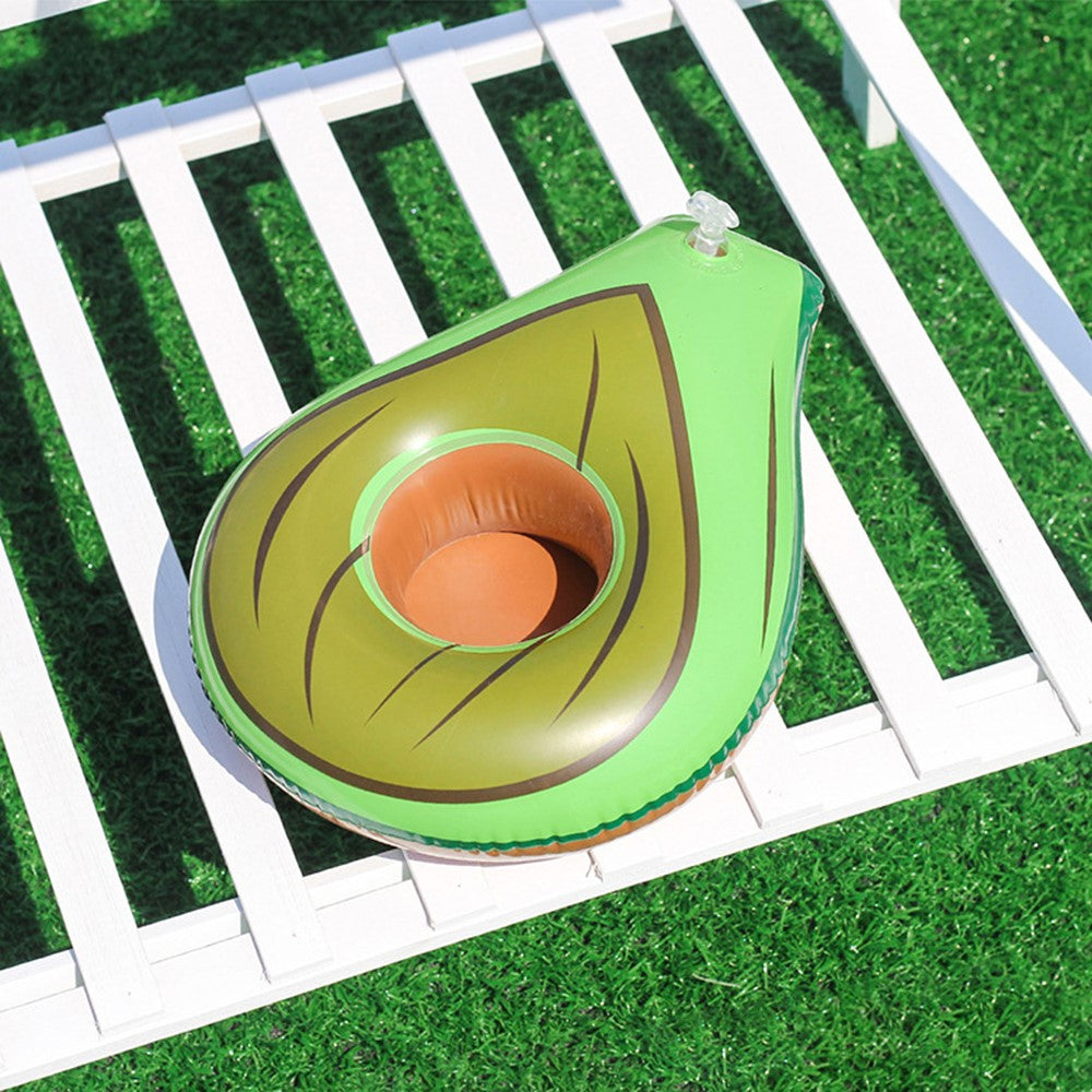 Inflatable Cup Holder Pool Float Watermelon Pineapple Donut Swan Fruit Pool Party Drink Holder
