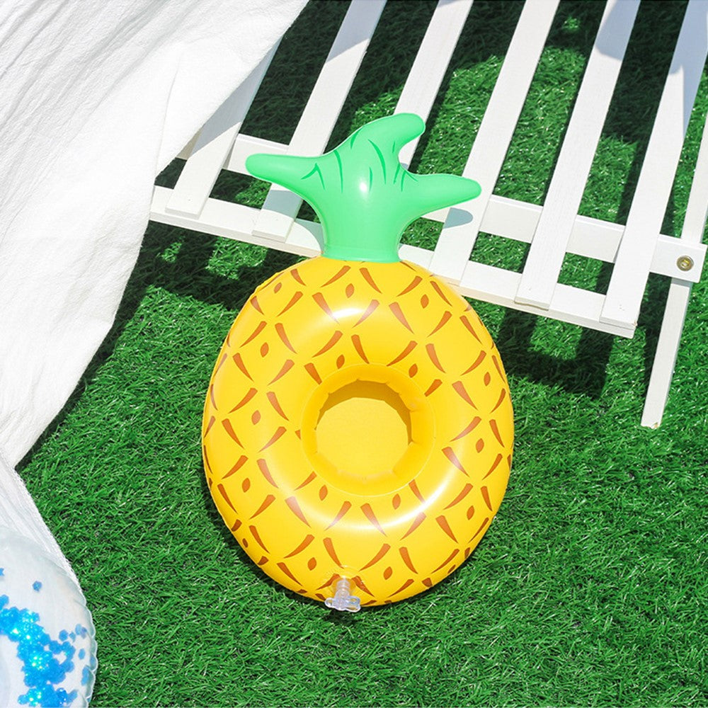 Inflatable Cup Holder Pool Float Watermelon Pineapple Donut Swan Fruit Pool Party Drink Holder