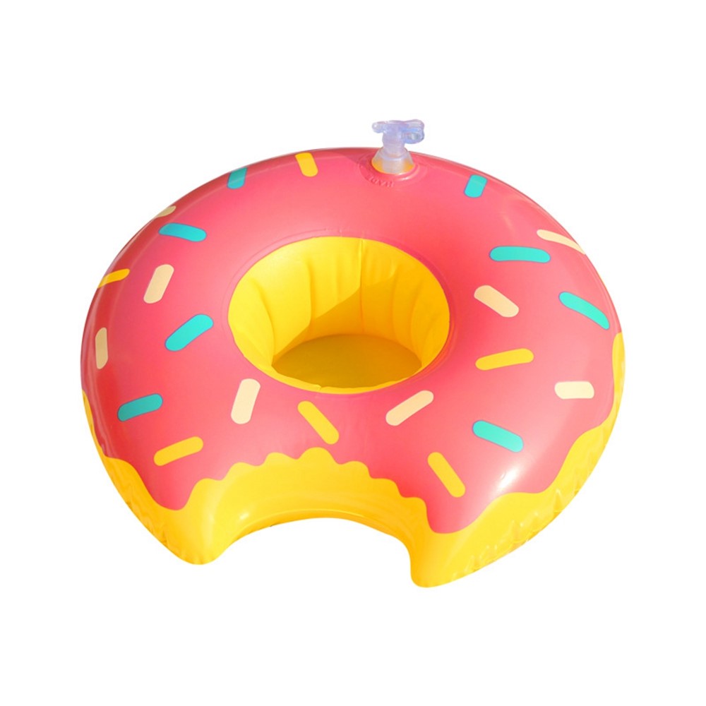 Inflatable Cup Holder Pool Float Watermelon Pineapple Donut Swan Fruit Pool Party Drink Holder
