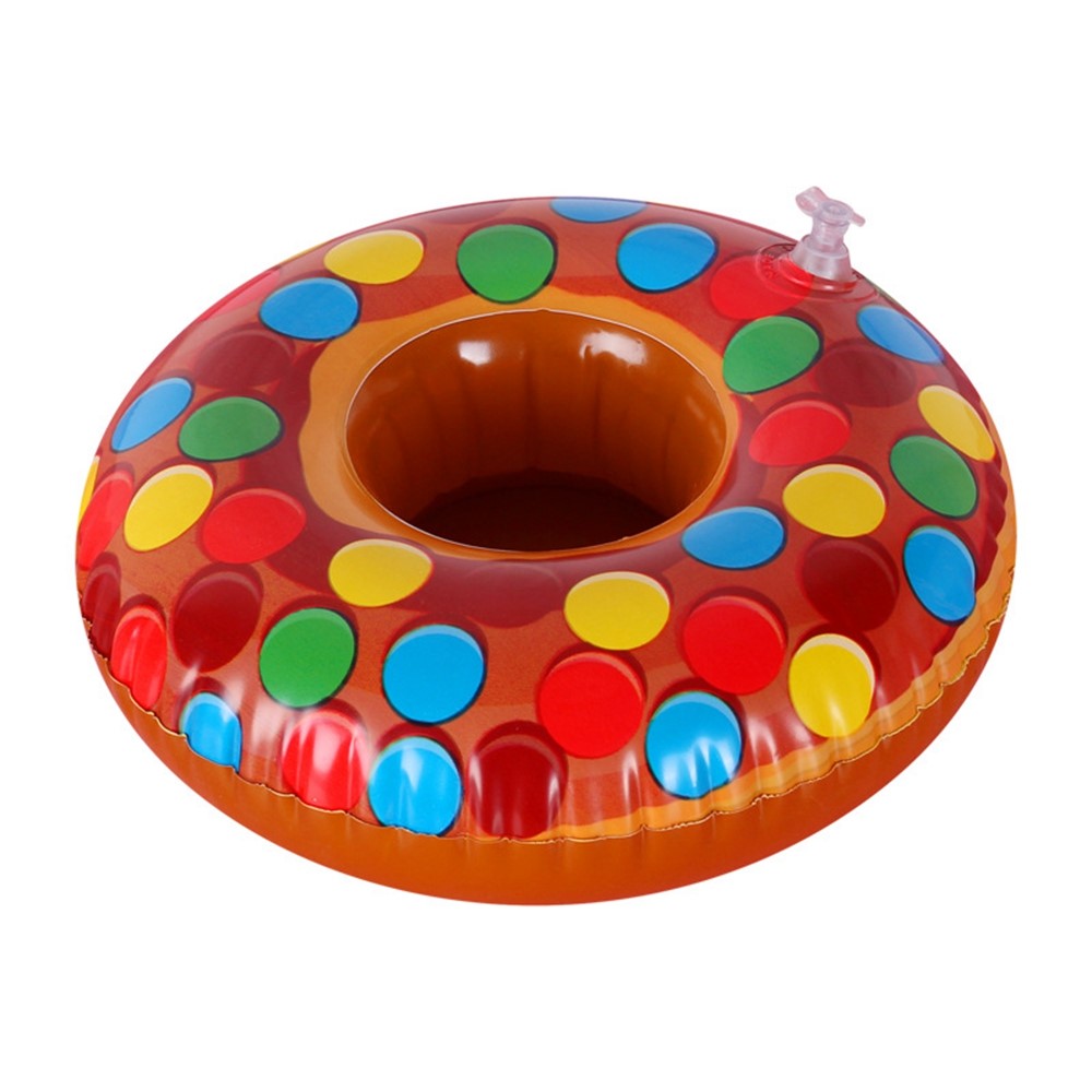 Inflatable Cup Holder Pool Float Watermelon Pineapple Donut Swan Fruit Pool Party Drink Holder